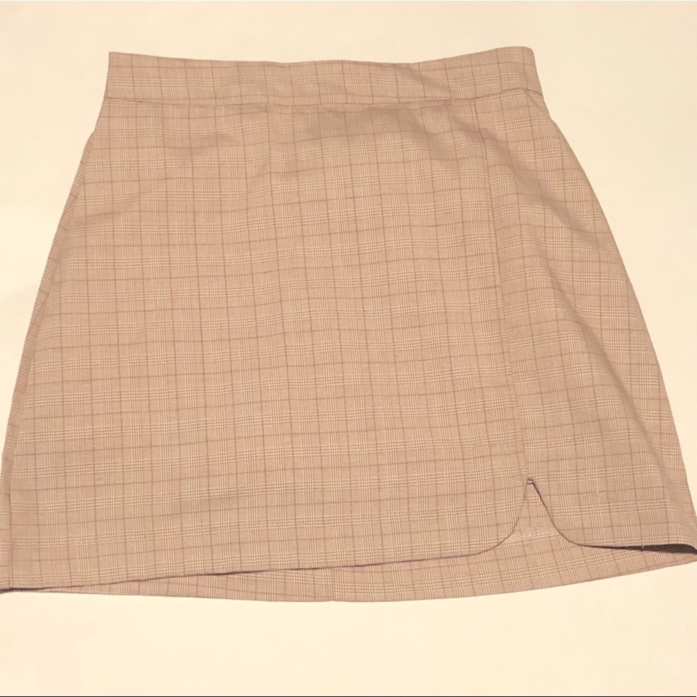 pink vintage mini skirt